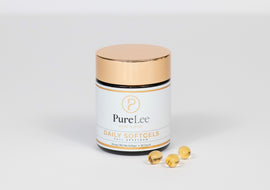 PureLee Farms CBD Soft Gels with packaging